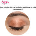 Aqua Color Line Shimmer Eyeshadow Eye Shimmering Paint (Treasure Peach). 