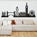 London Skyline Wall Sticker City Silhouette England London Scape Wall Decal Living Room Bedroom Office Home Wall Art Vinyl Mural. 