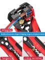 Automatic Wire Cutter 5 in 1, and Self Adjusting Wire Striper | Cutter | Crimper, 8 Inch Multi Pliers For Electrical Tools Pliers. 
