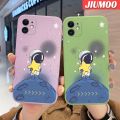 JIUMOO For iPhone 12 Pro Max 12 Mini Case Fashion Space Thin New Design Soft Phone Cases Thin Side Square Edge Casing Pattern Silicone Softcase Cover Shockproof Protection Cases. 