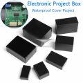 Waterproof Black DIY Housing Instrument Case ABS Plastic Project Box Storage Case Enclosure Boxes junction box. 