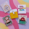 Congratulations Mini Cards - Pack of 5 - Size (5 x 5) cm. 