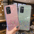 Casinglee For Samsung Galaxy A13 5G case Full Stars Moon Glitter Bling Sequins Cases Soft Back cover for Samsung A13 5G Phone cases Starry Sky Transparent For girls and Boys. 