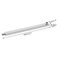 16 Inch Long Polished Stainless Steel Wall Mounted Shower Head Extension Showers Arm. 