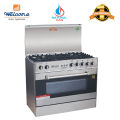 Welcome 5 Burner Gas Cooking Range WC-4000 - Silver and Black. 