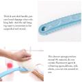 2 IN 1 loofah with handle, Bath Brush, back scrubber, Bath Brush with Soft Comfortable Bristles And Loofah with handle, Double Sided Bath Brush Scrubber for bathing. 