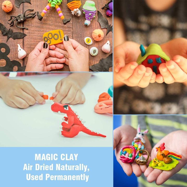 Pack%20of%2036%20Clay%20With%20Tools%20for%20Kids%20Learning%20Polymer%20Dough%20432gm%20Multicolor%20-%20Image%206