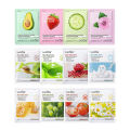 BIOAQUA / SADOER Pack of 10 Fruit Plant Extract Moisturizing Brighten Facial Sheet MaskS Hydrating, Radiance Boost, Calming, Skin Care Sheet Masks. 