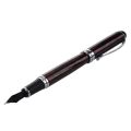 Jinhao X750 Deep Red Pen Medium Fine Nib Ink Fountain Pen Office Business & 8802 Woody Medium Nib Fountain Pen Red+Black. 