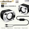 Bonks High Full Range Stereo Subwoofer PC Speaker Portable Bass Music DJ USB Computer Speakers for Phone TV. 