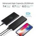 Spigen Essential Power Bank 20100mAh Portable Charger with Quick Charge 3.0 and 5V 2.4A Power. 