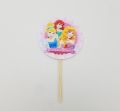 PRINCESS THEME CUPCAKE TOPPER - PACK OF 10 CUPCAKE TOPPERS - PRINCESS CUPCAKE TOPPERS. 