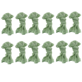 Wrinkled Dinner Napkins Table Napkins Decorative Cloth Napkins (Green, 12 Packs). 