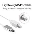 USB Type B Midi Cable To Type C Connector, Adapter Cable, Piano Audio Cable. 