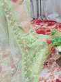 Stitched 3 Pc embroidery dress for girls/ Tissue,Organza 3 piece Trending designer dress / New collection Organza computer fancy design. 