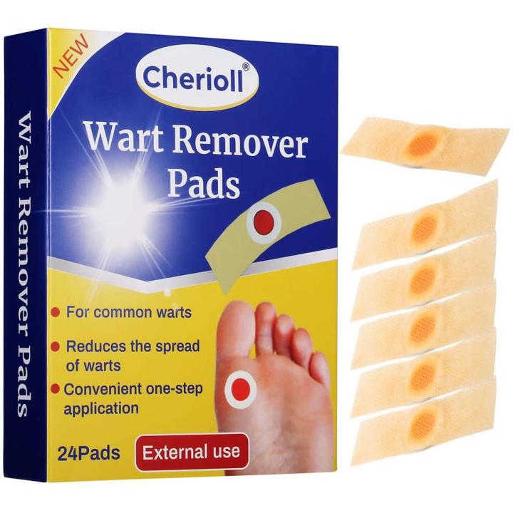 Wart Remover, Corn Cap Wart Removal Plasters Pad, Foot Corn Removal Plaster with Hole, Feet Callus Remove, Soften Skin Cutin Sticker Cure Toe Protector, Relief Pain Removal Warts Plaster 15 Pcs