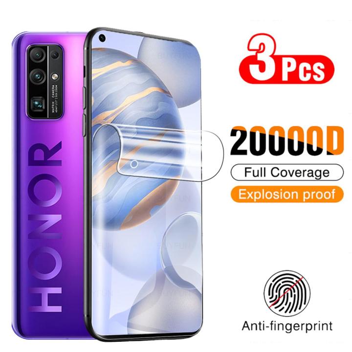 Relaxtoo For Huawei Honor 30 Honor30 3Pcs 20000D Screen Protector Hydrogel Film For Honer Xonor Honar 30 Soft Safety Film Protective