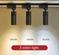 Versatile Aluminum Track Light and Patti: 1-Meter Length, 10W-40W, 220V, White/Black, 6000k-4000k-3000k Options. Ideal for Boutiques, Superstores, Marketplaces, Showroom Displays.. 