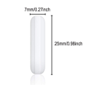 15 Pcs 25mm(1 Inch) PTFE Magnetic Stirrer Mixer Stir Bar,White Color,Laboratory Bar,Stir Plate Bar,7mm25mm Stir Bars. 