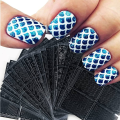 12 Pieces Airbrush Stencils Nail Stickers French Nail Decals Printing Nail Stencil Tool DIY for Women Manicure Decoration. 