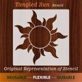 Tangled Sun Reusable Stencil Airbrush Painting Wall Art DIY Home Decor Scrap booking Album Crafts. 