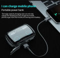 M10 TWS Wireless Earbuds with Bluetooth 10m Range Touch Controls Stereo Sound Built in Mic and 3500mAh Charging Case. 