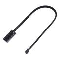 4-Pin Computer CPU/Case Fan Power Multi Splitter Connector Cable Adapter. 