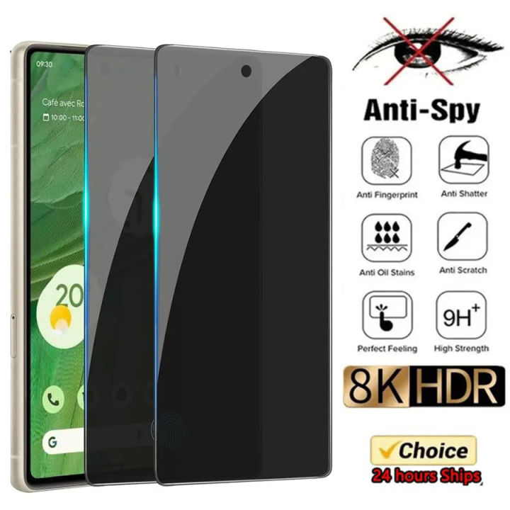 Privacy Screen Protector Pixel 7 Privacy Film Tempered Glass Anti-Spy Protection for Google Pixel 7 Pro 5G Screen Protector