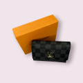 Original LV-303 Leather Money Clip and Card Holder Wallet for Women. 
