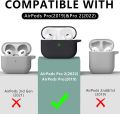 AirPods Pro 2nd Generation Silicone Cover With Anti Buckle - Earpod Case Protective Silicone Cover and Skin - High Quality Silicone Case. 