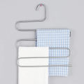 5 Layers Multi-functional Clothes Hangers Non-slip Pant Storage Rack Cloth Rack with Multiple Functions for Hanging and Storage Metal Steel. 