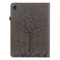 (New) For Lenovo Legion Y700 Tree & Deer Pattern Pressed Printing Leather Tablet Case. 