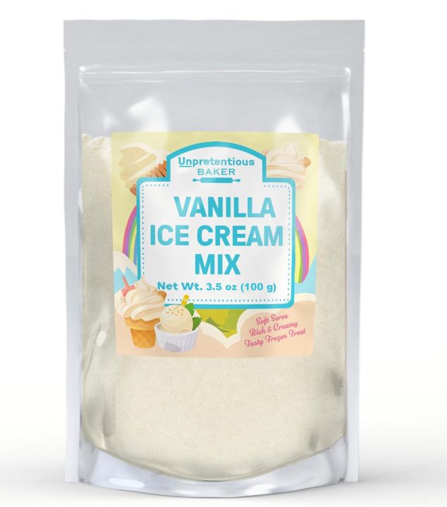 Vanilla ice cream Powder Soft Serve Ice Cream Mix Rich & Creamy, Homemade Ice Cream, Single Serving 100gm