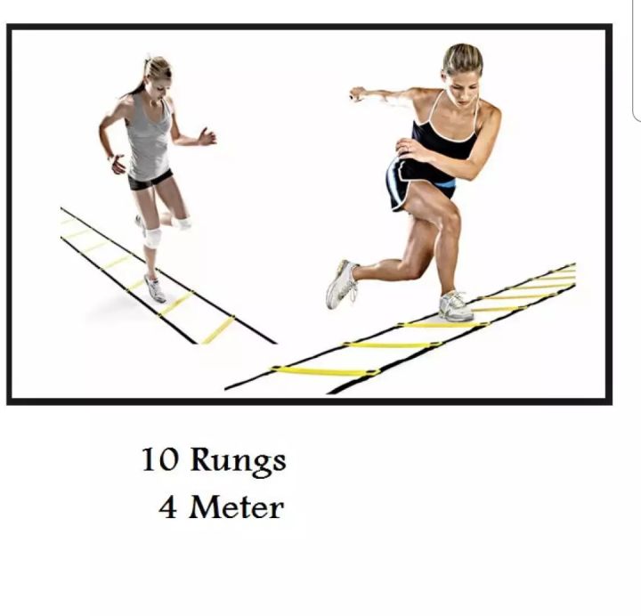 10 Rungs Agility Ladder Football training agility ladder 10 rungs exercise ...