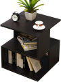 Homebliss Decor Rectangle Hallow Design Night Stand Storage Bedside Table Sofa modern end side coffee table with storage shelf living room furniture (Customize). 