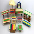 Small Craft Sticks Wooden Colorful 6 Pack \ Ice Cream Sticks Colorful  Wooden Popsicle Sticks for DIY Craft Creative Designs Children Education (Length - 4.5 Inches Width - 1 cm) / Colorful Ice Cream Stick Art # M247-ICCS-S006-Packet. 
