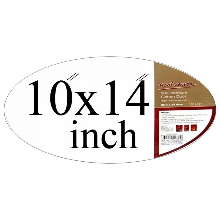 Canvas Oval 25.4 X 35.6 cm