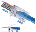 EZ RJ45 Crimp Tool Pass Through Cat5 Cat5e Cat6 Crimping Tool (Combo Pack). 