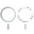 2024 New Ultra-thin Shiny Magnetic Metal Ring Plate for Magsafe Accessories Mobile Phone Magnet Sheet for Samsung iPhone 12 13. 