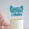 Customized Happy Birthday Cake Topper For Party Celebration, Premium Birthday Toppers for Kids with ANY NAME cake Decoration supplies. 