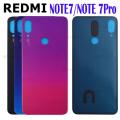 Redmi Note 7 / Note 7 Pro Back Glass Battery Cover Rear Door Housing Case , Back Battery Glass Cover Replacement. 