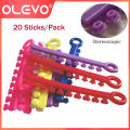 OLEVO 200Pcs/20Sticks Dental Elastic Elastomeric Ligature Ties Orthodontic Leagues for Teeth Braces Brackets O-Ring Rubber Bands. 