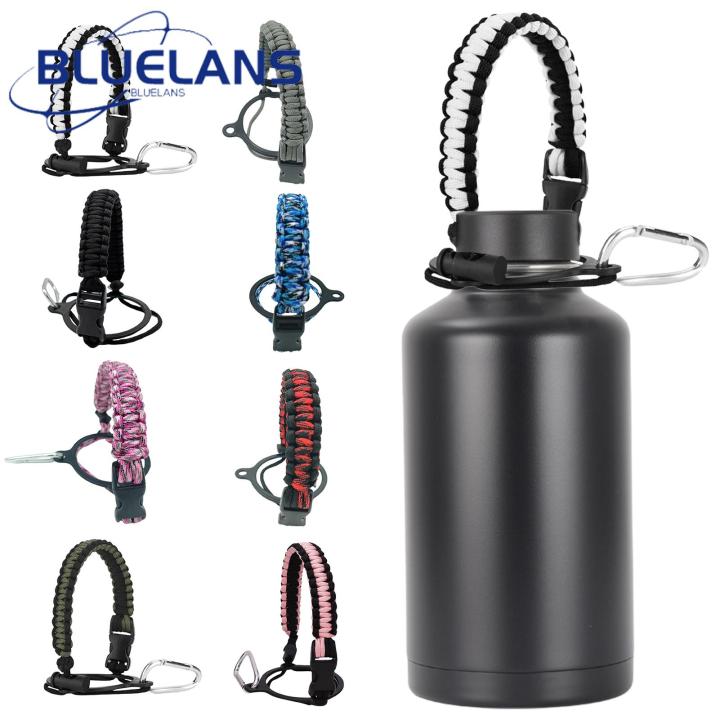 Water Cup Carrying Rope Secure Water Bottle Handle with Hanging Ring Versatile Cup Carrying Rope Buckle Fixing for Multi-purpose Use Nylon Water Bottle Handle
