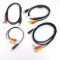 Audio Video USB A 2.0 female Male To 2 3 Rca 2/3RCA Male female AV plug USB Adapter connector converter Cable wire PC TV HDTV Q1. 