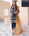 Stylish  Embroidered Shirt for Girls with Trouser & Dupatta (Three Piece Suit) Embroidered Dresses for Women/ Stitched 3 pc for Her/Girls/Women. 
