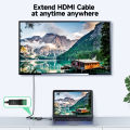 Poppies Muoe MOSHOU 8K HDMI 2.1 Cable Adapter Male to Female Cable Converter for HDTV PS4 PS5 Laptop 4K HDMI Extender Female to Female. 