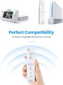 VOYEE Wii Remote Controller, Wii Controllers Built in 3-Axis Motion Plus, Wireless Gaming Controller Compatible with Nintendo Wii/Wii U Console - with Silicone Case | Wrist Strap (White). 