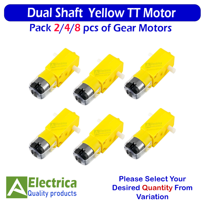 2/4/8%20Pcs%20Doble%20Shaft%205v%20Yellow%20TT%20Motor%20DC%20Gear%20Motor%20for%20DIY%20Projects%20By%20Electrica%20-%20Image%202
