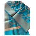 Kataan silk dupatta indian with Elegant work. 