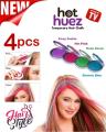 Hot Huez Temporary Hair Chalk - 4 PCS Set of 4 Colors Temporary Hair Chalk  Hot Huez Temporary Hair Chalk Hair Color Kit (Pack of 4) Fashion / Women / Accessories / Hair Accessories. 